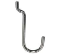 200PZ GANCIO UNCINO ACCIAIO X PANNELLO ESPOSITIVO CROMATO N? 4 MM 22X53