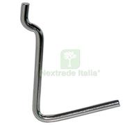 200PZ GANCIO UNCINO ACCIAIO X PANNELLO ESPOSITIVO CROMATO N° 6 MM 38X53: