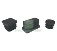 200PZ PUNTALI ALETTATI RETTANGOLARE PLASTICA NERA MM.20X30: