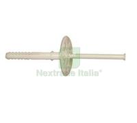 200PZ TASSELLO ESPANSIONE IN PE HD CON CHIODO BIANCO PER CAPPOTTO TERMICO Ø MM.: