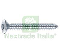 200PZ VITI AUTOFILETTANTI TESTA SVASATA PIANA ACCIAIO ZINCATO BIANCO Ø MM.4,8X5: