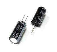 200V470uf 18x40mm Aluminum Electrolytic Capacitor 470uf 200v 470mf 200vdc 470MFD 200wv 22uf 33uf 47uf 100uf 220uf 330uf 200v CZAOINCU(200v22uf 8x16 10pcs)