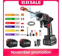 200W 50Bar Cordless Pistola a spruzzo ad alta pressione Lavatrice per auto Pistola per lavaggio Macchina per la pulizia ad alta potenza Utensile elettrico per Makita 18V Batteria