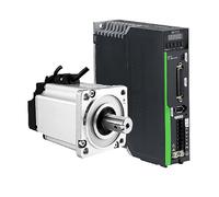 200W 60mm Servomotore AC 220 17/23Bit Single Multi Encoder Assoluto 0.64Nm 3000RPM Modbus RS485 Kit driver servomotore per macchina CNC(17Bit multi Encoder)