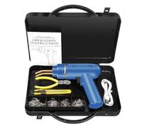 200W Cucitrice A Caldo Ricaricabile 5000mAh DC Saldatrice Di Plastica Kit Di Riparazione Paraurti Saldatore For La Riparazione Di Paraurti Auto In Plastica Facile Da Usare(Blue Set)