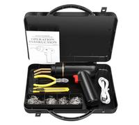 200W Cucitrice A Caldo Ricaricabile 5000mAh DC Saldatrice Di Plastica Kit Di Riparazione Paraurti Saldatore For La Riparazione Di Paraurti Auto In Plastica Facile Da Usare(Black Set)