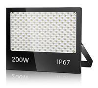 200W Faretto LED da Esterno, 20000LM 7000K Faretti LED,IP67 Impermeabile Super Luminoso Bianco Freddo Luce di Sicurezza per Casa, Cortile, Giardino, Palestra, Garage