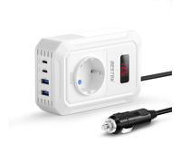 200W Inverter 12v 220v 230V 240V Onda Pura Inverter Auto con Prese AC 2 USB C