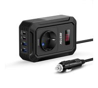 200W Inverter 12v 220v 230V 240V Onda Pura Inverter Auto con Prese AC 2 USB C