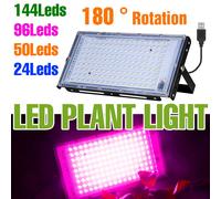200W LED Coltiva La Luce Spettro Completo USB Pianta Proiettore Impermeabile Per Interni Serra Fiore Verdura Coltivazione Idroponica