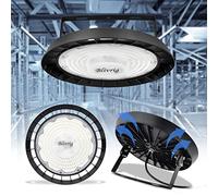 200W LED Lampada da Officina UFO interno esterno 6500K Bianco Freddo con Staffa, Blivrig 20000LM Lampadario Industriale a Sospensione IP65 Impermeabile, 216 LED Alto, per Magazzino, Fabbrica, Wharf