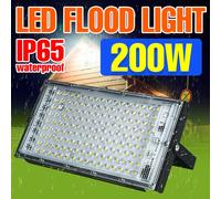 200W LED Luce di Inondazione AC220V Riflettore Faretto Impermeabile IP65 Lampione Esterno Giardino Freddo/Bianco Caldo illuminazione 25W 50W 100W