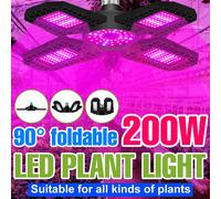 200W LED Pianta Coltiva Le Luci E27/E26 Phyto Lampada Spettro Completo Pieghevole Per Tenda In Serra Fiore Verdura Coltivazione Idroponica