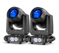 200W Teste Mobili RGBW LED Fascio Luci Palcoscenico, Focus Elettronico 14 Patterns dmx512 Luce Festa 18 Prismi Rotazione 360° Effetto Arcobaleno Per Natale DJ Discoteca Bar Matrimonio -2 PCS