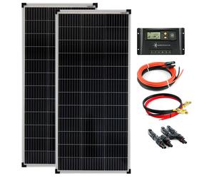 200Watt 12Volt Solare Set Base Solare Off-Grid Giardino Campeggio Modulo Solare