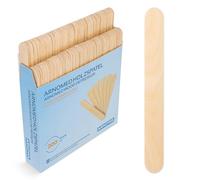 200x ARNOMED bastoncini in legno, spatola per il crafting 15x1,8cm, fai da te, bastoncini usa e getta per il crafting, spatola per cosmetici, accessori per il crafting, bastoncini per gelato in legno