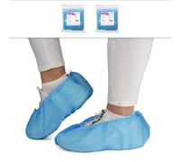200x ARNOMED copriscarpe monouso in PP monouso, salva scarpe blu con suola antiscivolo, copriscarpe in ABS antiscivolo, copriscarpe fino alla taglia 47, dimensioni: 17x40cm, sovrascarpe per cantiere
