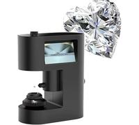 200X Diamond Girdle Viewer, strumento di valutazione gioielli con luce LED, schermo display, messa a fuoco regolabile, immagine chiara per iscrizione diamante