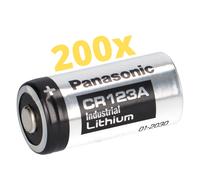 200X Panasonic 3V CR123A DL123A Batterie CR17345 Ultra Litio Foto Bulk