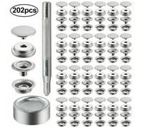 200x Set di Fissaggio a Scatto Acciaio Sew-Kit Bottoni + 2pcs
