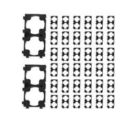 200X Supporto Doppio 18650 per Batterie Al Litio per Il Pacchetto Nero di Celle DIY