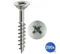 200x Vite Autofilettante Per Truciolare Panelvit Chromiting&Reg; Mustad Tsp Pz