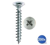 200x Vite Autofilettante Per Truciolare Panelvit Chromiting&Reg; Mustad Tsp Pz