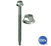 200x Vite Autoperforante Kovervit Chromiting&Reg; Mustad Testa Con Chiave E-100