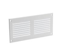 200x100mm Griglia di Ventilazione con Zanzariera - Griglie D'Aerazione in Metallo - Acciaio, Bianca
