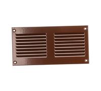 200x100mm Griglia di Ventilazione con Zanzariera - Griglie D'Aerazione in Metallo - Acciaio, Marrone