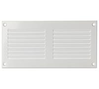 200x100mm Griglie D'Aerazione/Ventilazione in Metallo - Bianca Griglia D'aria con Rete Anti Insetti