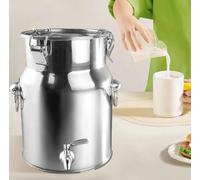 201 Bidone Acciaio Inox Litri per Olio con Rubinetto,lattina in Acciaio Inossidabile Contenitori Acciaio Inox per Olio di Oliva Recipiente Caraffa per Il Trasporto di Latte DT,Capacity-5L