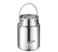201 Bidone Acciaio Inox Litri Per Olio Con Rubinetto,lattina in Acciaio Inossidabile Contenitori Acciaio Inox Per Olio Di Oliva Recipiente Caraffa Per Il Trasporto Di Latte,withfaucet-5L