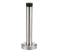 201 Stainless Steel Door Stopper Wall Mount Stop Rubber Bumper 120mm Height 2Pcs
