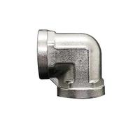 201 Stainless Steel Elbow 3/4" BSPP Female Reduce Pipe Fitting Adapter Coupling Connector
