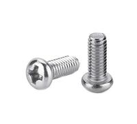 201 viti a testa tonda in acciaio inossidabile, viti a testa tonda, viti per macchine yuan, M3 * 8mm (600 pezzi)