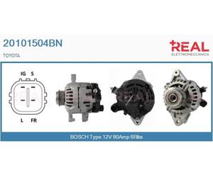 20101504BN REAL Alternatore per TOYOTA