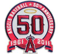 2011 Anaheim Angels 50th Anniversario Stagione Logo Toppa Maglia Manicotto MLB