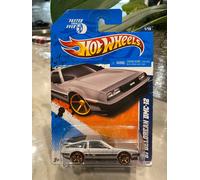 2011 Hot Wheels 141 più Veloce Than Ever 1/3m81 Delorean DMC-12 Argento W/ Fte
