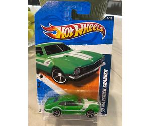 2011 Hot Wheels #81 Strada Animali 1/10 71 Maverick Grabber Verde Variante W/