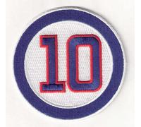 2011 Ron Santo Logo Memorial Chicago Cubs Toppa #10 MLB Maglia Manicotto