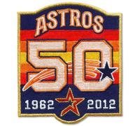 2012 1962 Houston Astros 50th Team Anniversario Stagione Maglia Manicotto Toppa
