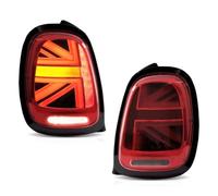 2014-2019 Per BMW Per Mini Per Cooper F55 F56 F57, Aggiornamento Sequenziale Del Gruppo Lampada Posteriore Luce freno(Red with Black)