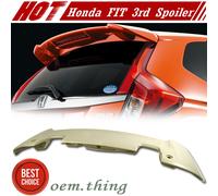 2014-2019 Unpaint Fit FOR HONDA Fit 3rd GK5 Roof Spoiler Hatchback R Style ABS