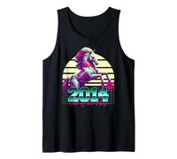 2014 Anno del Cavallo anni '80 Retro Vaporwave Zodiaco Cinese Canotta