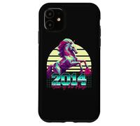2014 Anno del Cavallo anni '80 Retro Vaporwave Zodiaco Cinese Custodia per iPhone 11