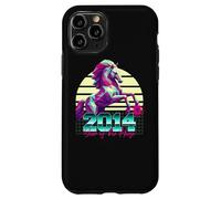 2014 Anno del Cavallo anni '80 Retro Vaporwave Zodiaco Cinese Custodia per iPhone 11 Pro