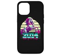2014 Anno del Cavallo anni '80 Retro Vaporwave Zodiaco Cinese Custodia per iPhone 12/12 Pro