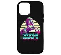 2014 Anno del Cavallo anni '80 Retro Vaporwave Zodiaco Cinese Custodia per iPhone 12 mini
