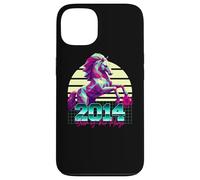 2014 Anno del Cavallo anni '80 Retro Vaporwave Zodiaco Cinese Custodia per iPhone 13